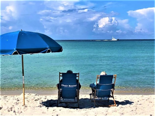 Large beach frontage...