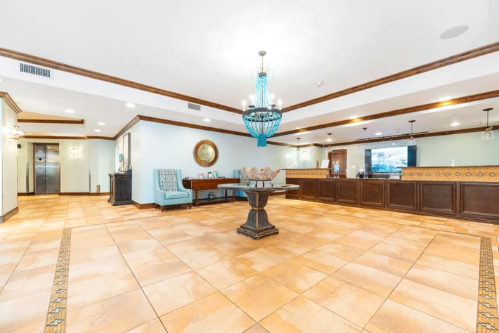 Guest check-in Tower 2.  Small library, sundries &amp; resort info available here.