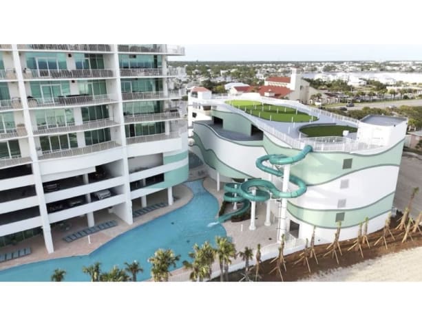 Backside Aerial View of Turquoise Place 