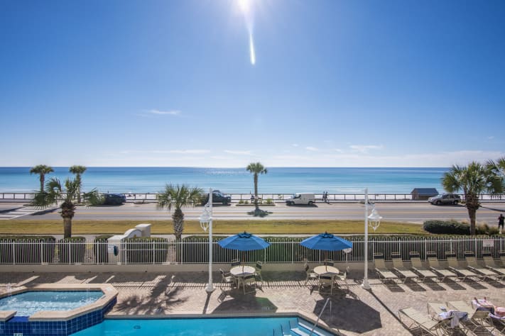 Beach and Gulf Views from the 2nd floor expanded balcony