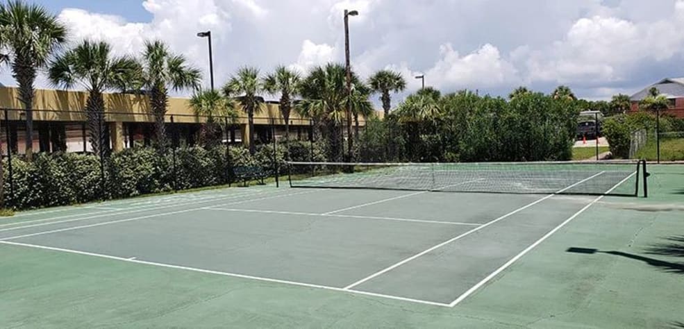 Tennis courts available free for guests.
