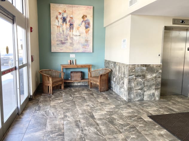 Building Entrance Lobby - 2 Elevators