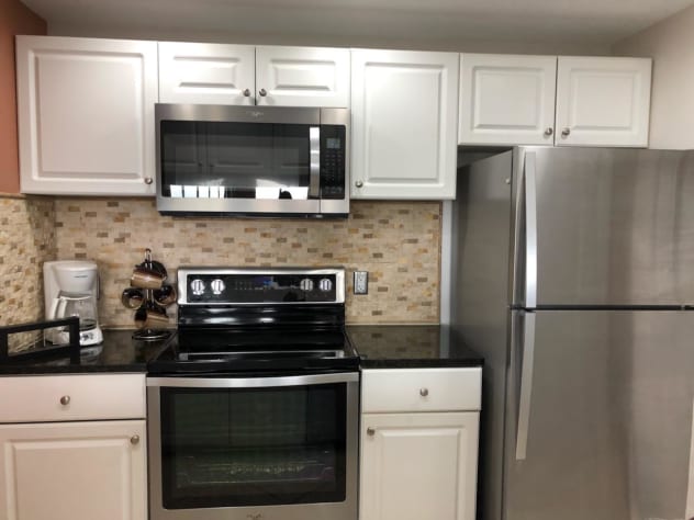 Keurig AND drip coffee maker in our fully stocked kitchen