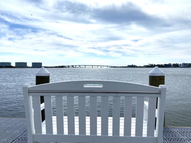 Relax and watch the bay. Maybe catch a fish while you're at it