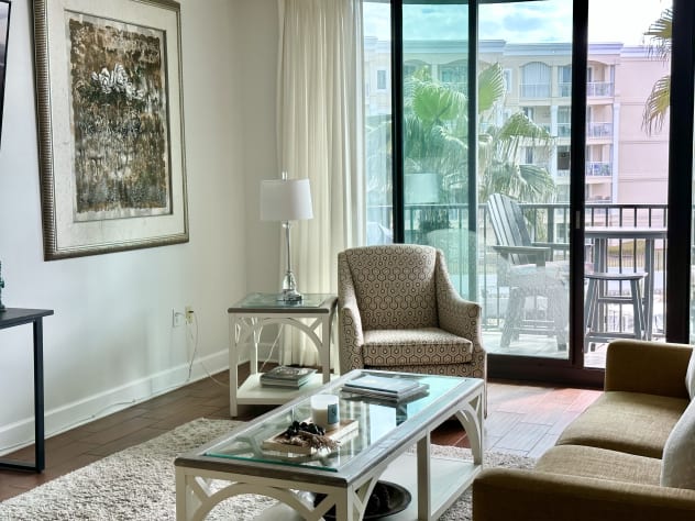 Entrance to balcony directly from the living room