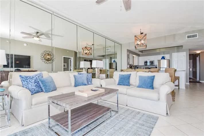 Queen sleeper sofa; New couches were installed January 2020