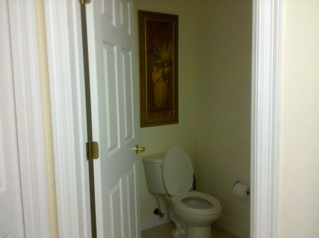 Private water closet in the master bath