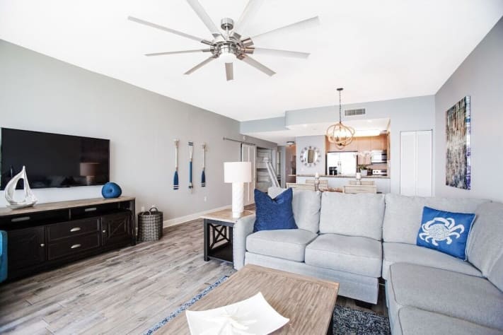 Open Kitchen space connected with Living room