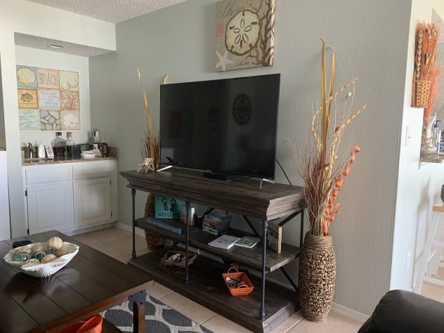 Living Room with Wet Bar