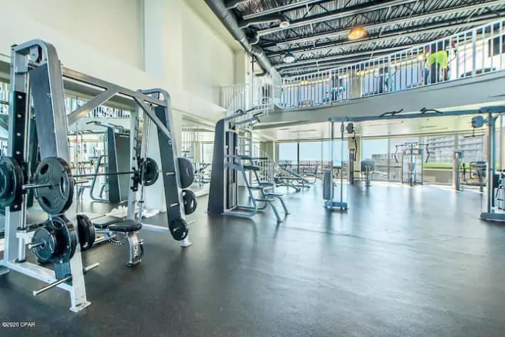 Two story gym
