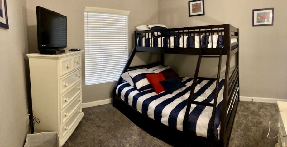 Bottom Queen and Twin Top Bunk