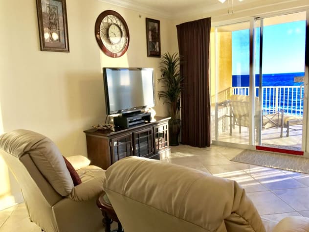 Comfortable recliners for amazing view, big game,movie or just a nap