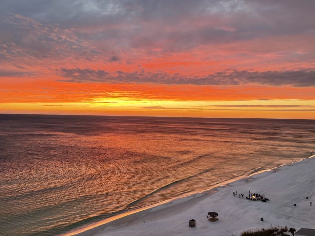 Sunset from the balcony!