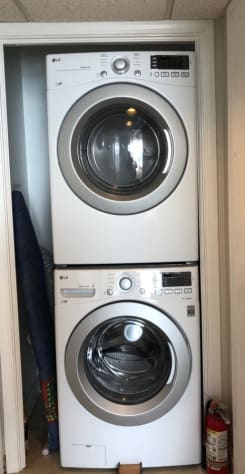 Large capacity washer and dryer