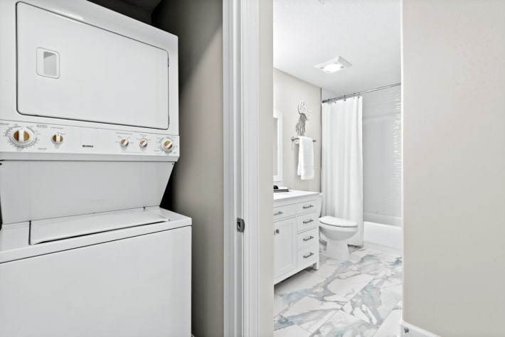 Washer &amp; Dryer Closet located in 2nd bath hall.