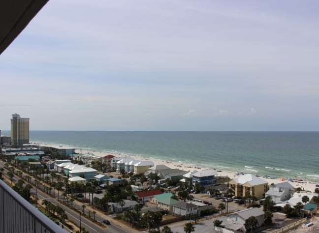 Wide views of the shoreline