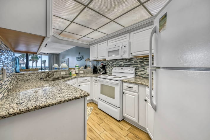 Fully stocked kitchen