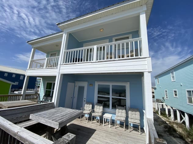 Decks, table and furniture (Ocean side)