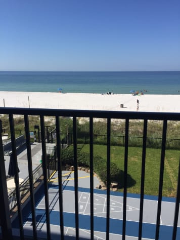 Balcony view of beach 