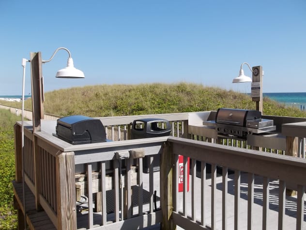 2 gas grills are available for your use
