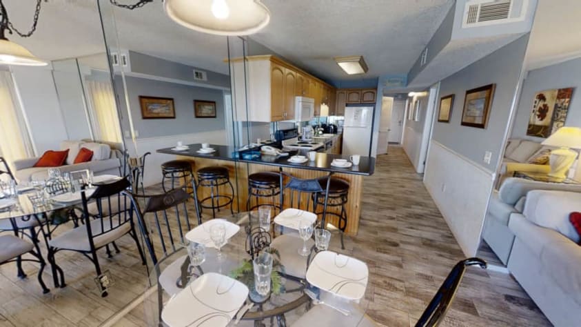 Look from Living Room to Front Door