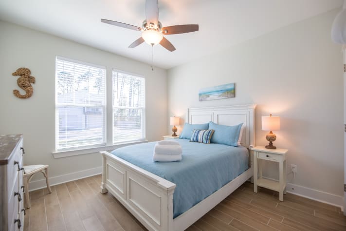 Comfortable queen bed