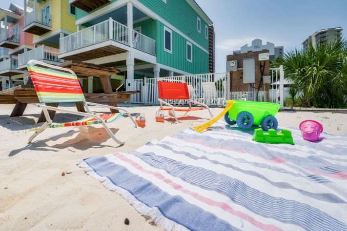 Beach toys included!