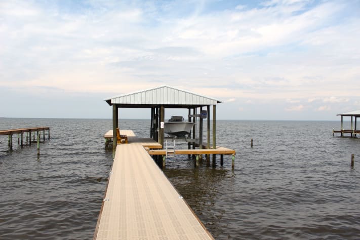 Private dock that sits on the bay!