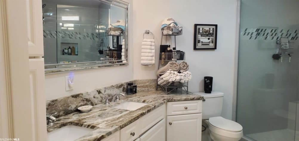 Master bathroom. Walk in shower