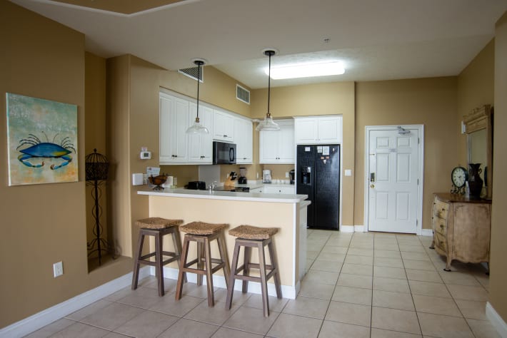 Spacious enough to easily cook in; store your groceries, &amp; snacks 
