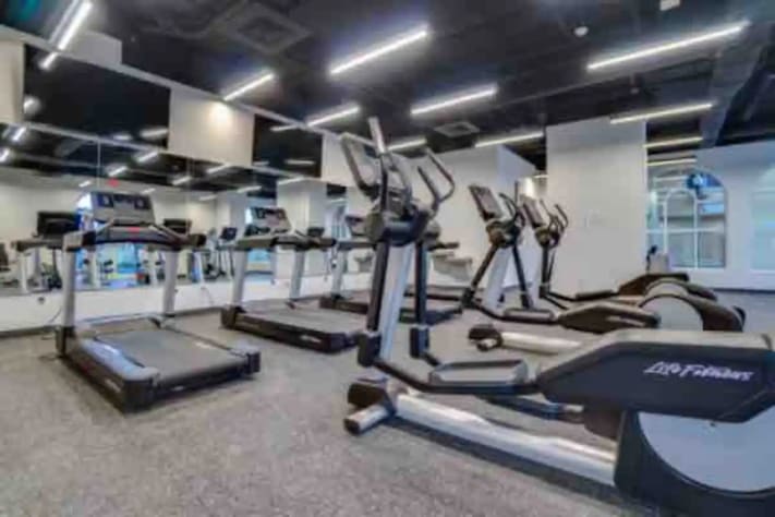 Fitness center located on the first floor