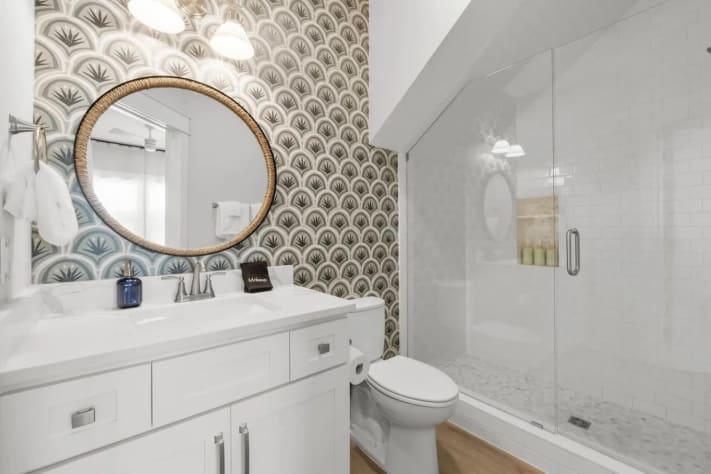 A stylish master bathroom! 