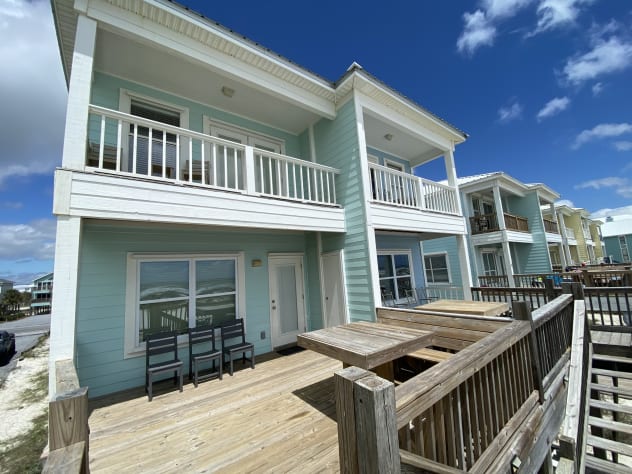 Decks, table and furniture (Ocean side)