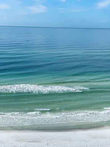 Beautiful view from the thirteenth floor balcony!