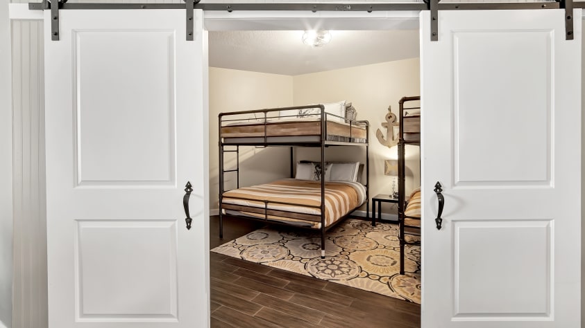Barn Doors to bunk room