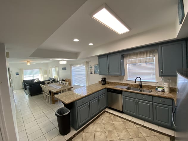 View of full living area from the kitchen  (1st floor ocean view)
