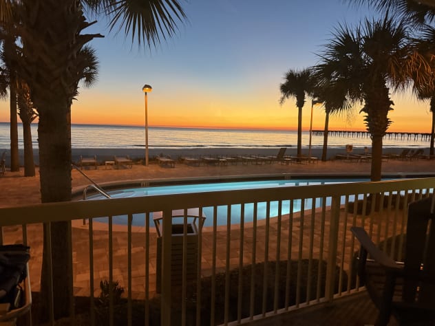 Celebrate Sunset Nightly from your Beach House on the Moon Balcony!