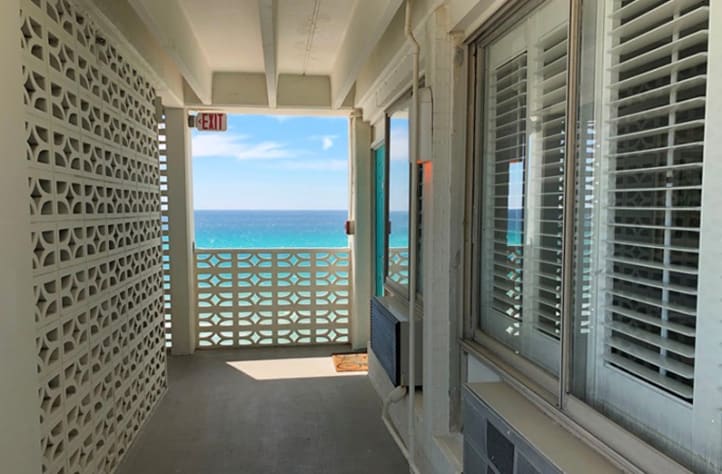 Two units from End Of Building Off Beach