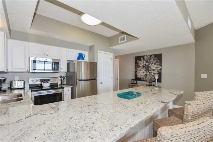 Updated appliances; large pantry for storage