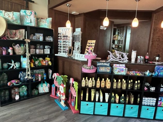 Grab some cute items, sunscreen or sunglasses in our shop on the first floor