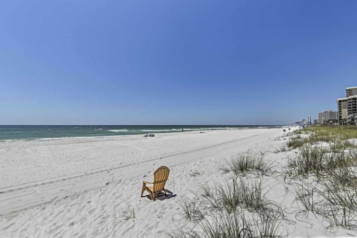 Free beach access is just steps away
