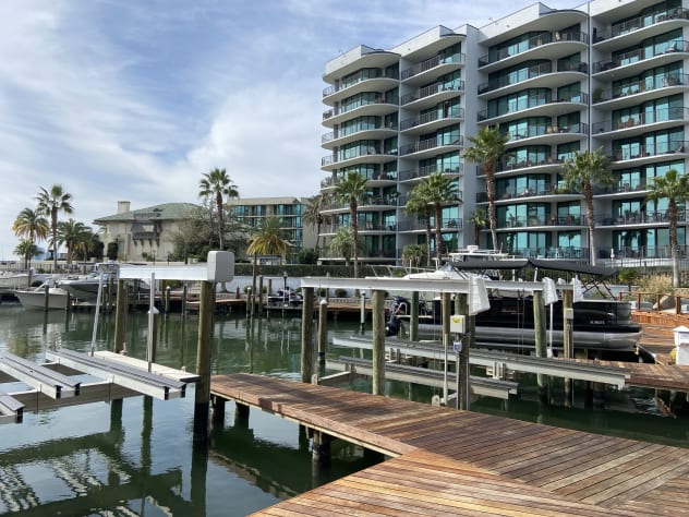 Take a walk by the harbor