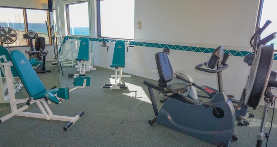 Full exercise room.