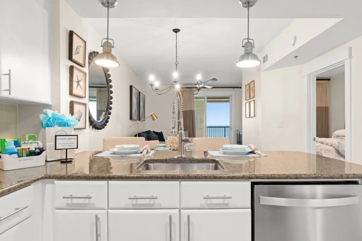 Open Kitchen space connected with Living room