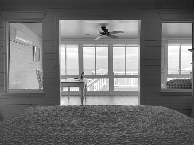 Scenic view from master bedroom bed