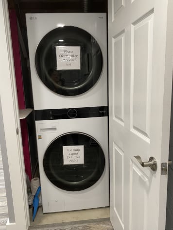 Full-size washer &amp; dryer