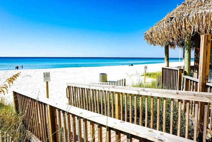One of several beach accesses.
