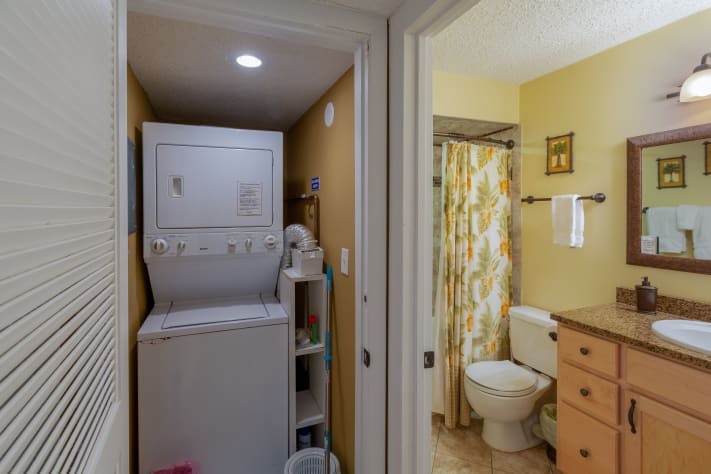 Convenient washer and dryer next to the 2nd bathroom