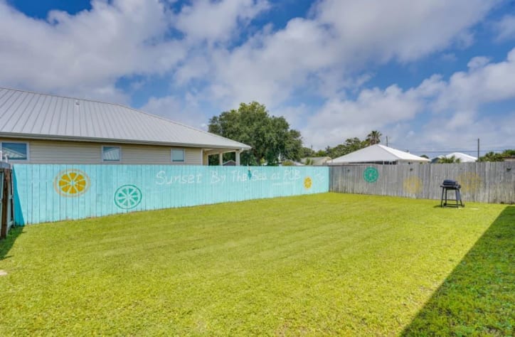 Expansive, secluded backyard