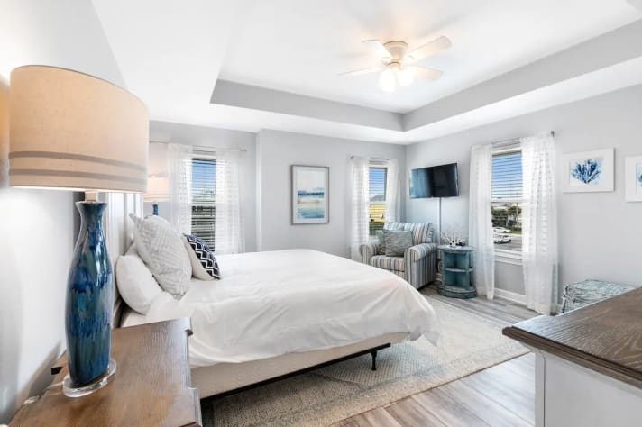 Bedroom with TV